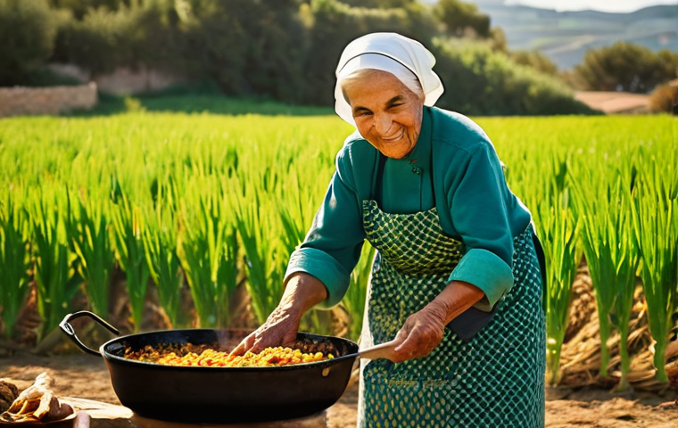지역특산 음식의 역사적 배경 - **Prompt Title: The Soul of the Earth in Every Bite: Authentic Valencian Paella Tradition**
A hi...