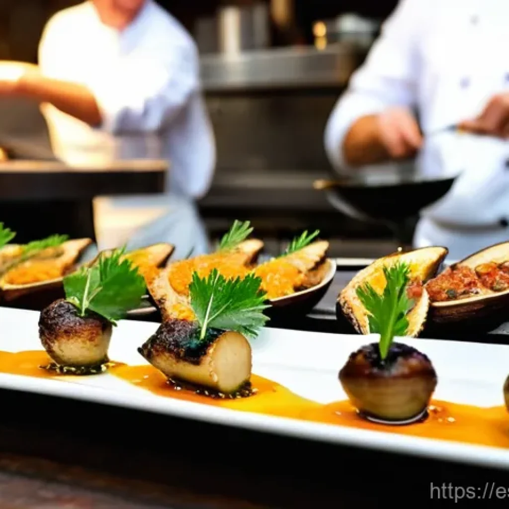 지방별 특산 음식 비교 분석 - **Northern Spanish Culinary Scene:** A lively and warm indoor setting of a traditional "Asador" or a...